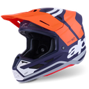 Alpinestars Supertech M7 Core Helmet Orange/Blue Matte ECE06