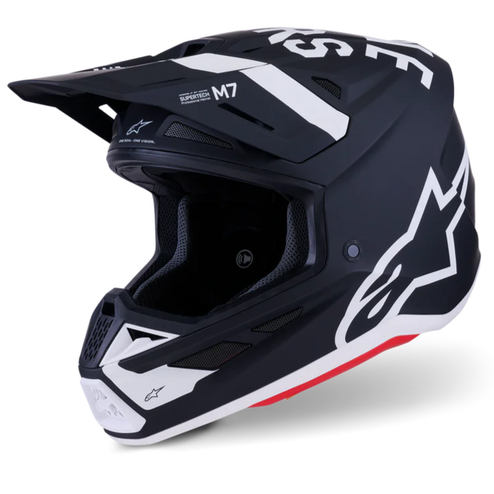 Alpinestars Supertech M7 Dasher Helmet Black/White Matte ECE06