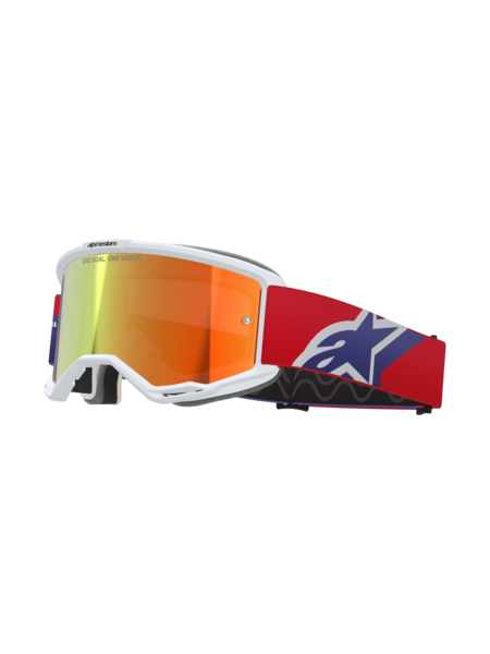 Alpinestars Vision 5 Corp Goggles Red/Purple Mirror Red