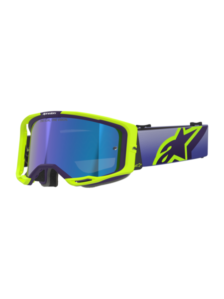 Alpinestars Vision 8 Corp Goggles Purple/Yellow Flou Mirror Blue