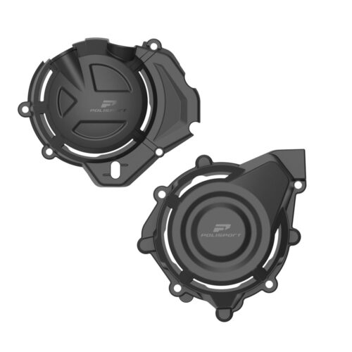 Polisport Engine Cover Protection Kit CFMOTO 450MT '24-25 Black
