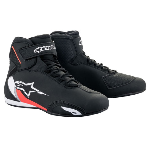 Alpinestars Sektor Motorcycle Shoe Black/White/Red