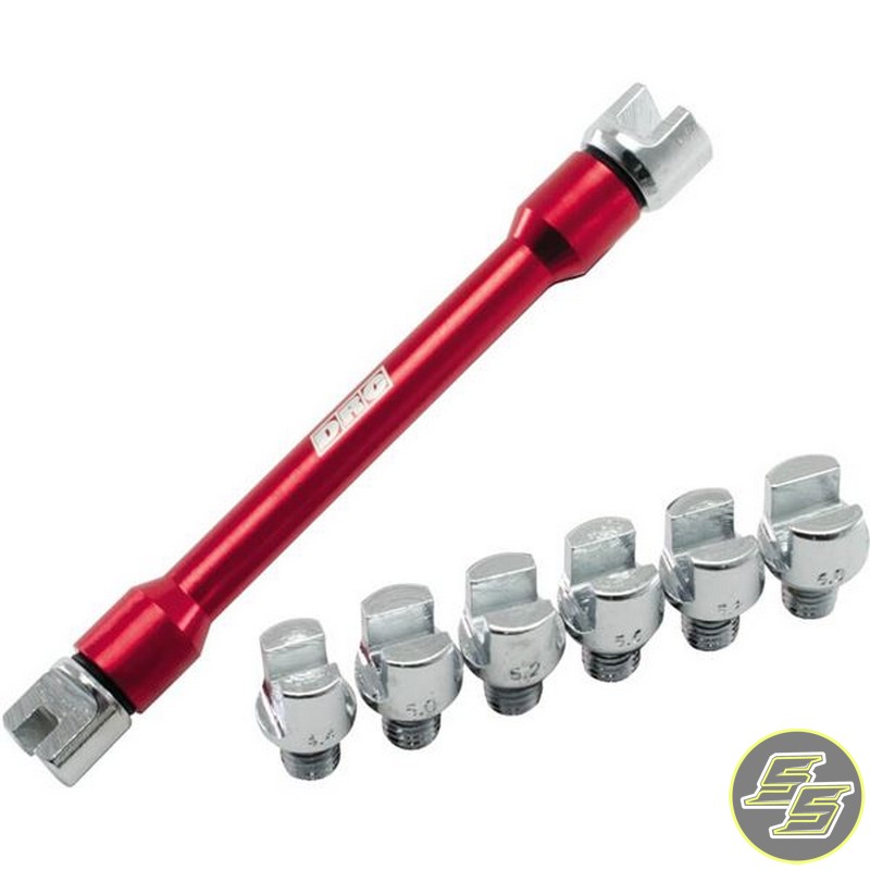 DRC Pro Spoke Wrench Mini 4.0-6.2 Red