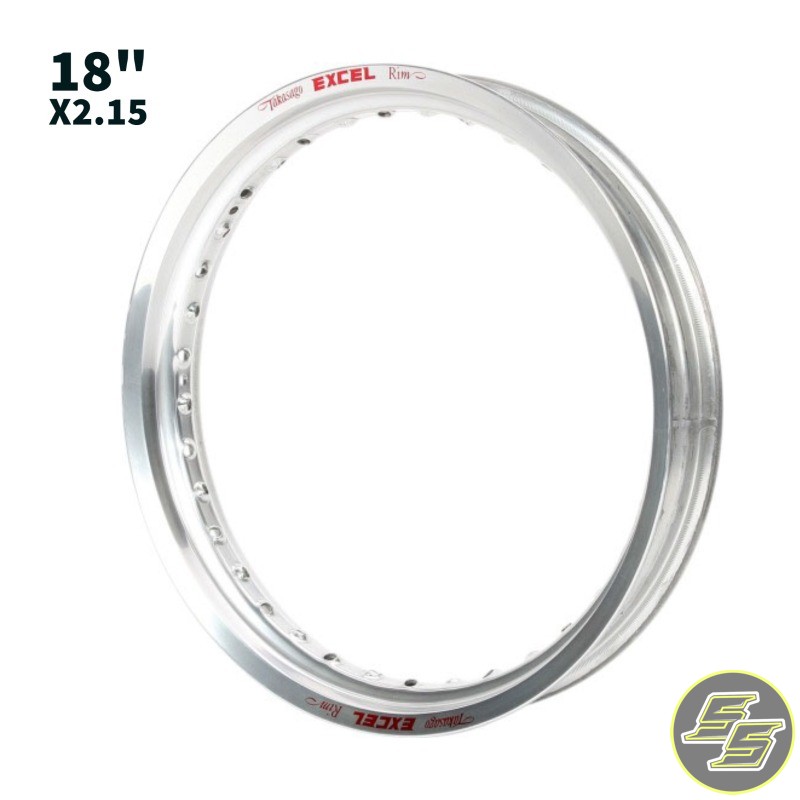 Excel Rim Takasago Rear 18" x 2.15 Silver