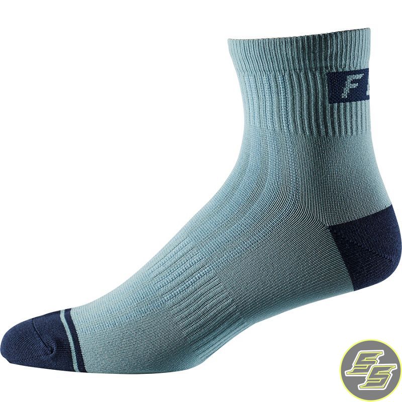 Fox MTB Sock 4" Light Blue L/XL