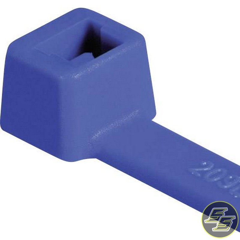 HellermannTyton Cable Ties T18R Blue 100pc