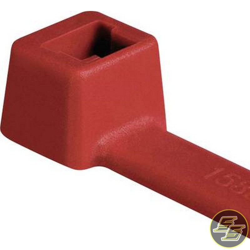 HellermannTyton Cable Ties T18R Red 100pc
