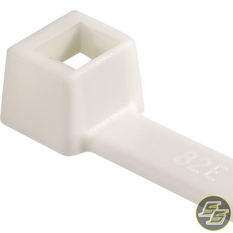 HellermannTyton Cable Ties T18R White 100pc