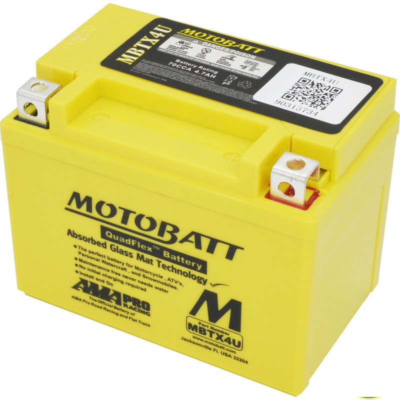 Motobatt Battery Sealed MBTX4U