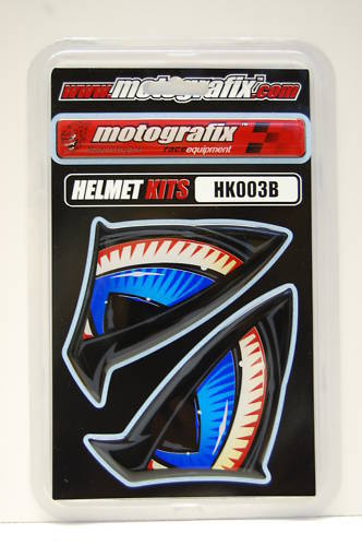 Motografix Helmet Eyes Blue 