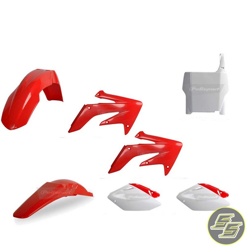 Polisport Plastic Kit Honda CRF250R '04-05 OEM Red