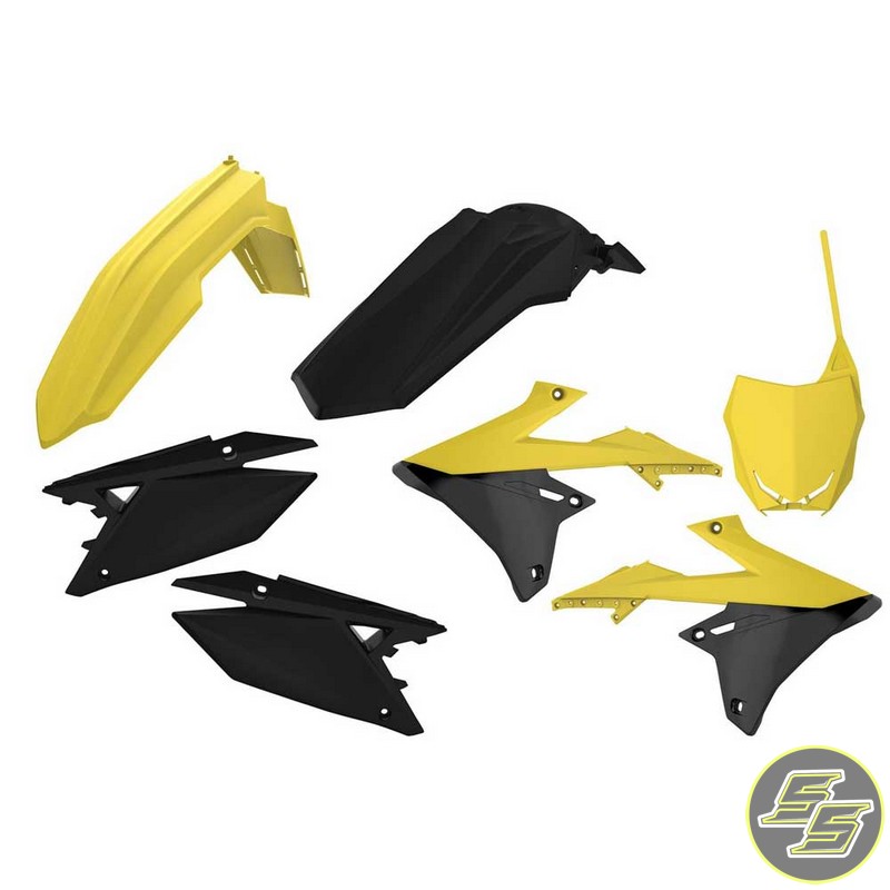 Polisport Plastic Kit Suzuki RMZ250|450 '18-21 OEM Yellow/Black