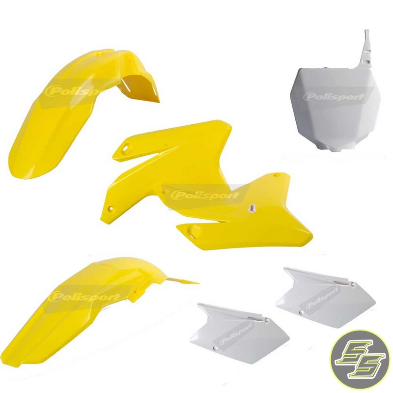 Polisport Plastic Kit Suzuki RMZ450 '05-06 OEM Yellow