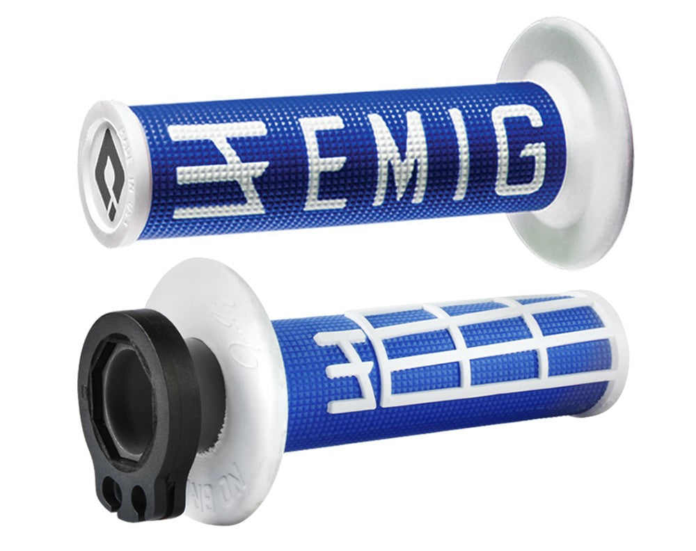 Odi Emig V2 Lock-On MX Grips Blue/White