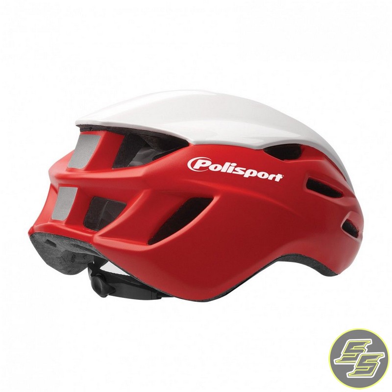 Polisport Aero R Cycle Helmet Size L Red/White