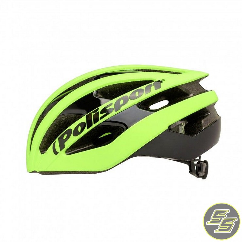 Polisport Light Road Cycle Helmet Size L Flo Yellow
