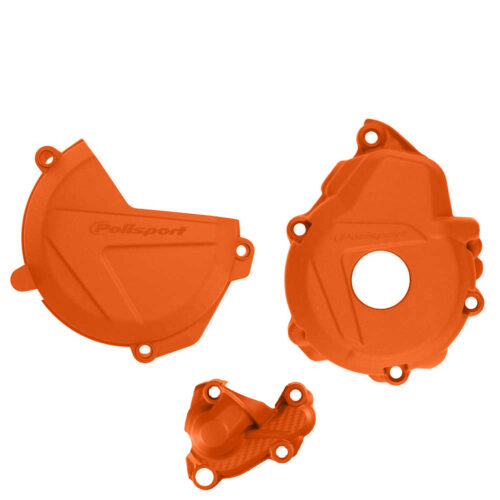 Polisport Clutch & Ignition Cover Protector Kit KTM | Husqvarna 250F|350F '19-21 Orange