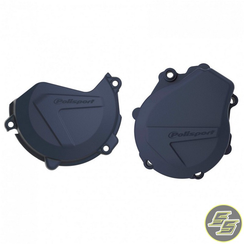 Polisport Clutch & Ignition Cover Protector Kit KTM | Husqvarna 450|501 '17-21 HQ Blue