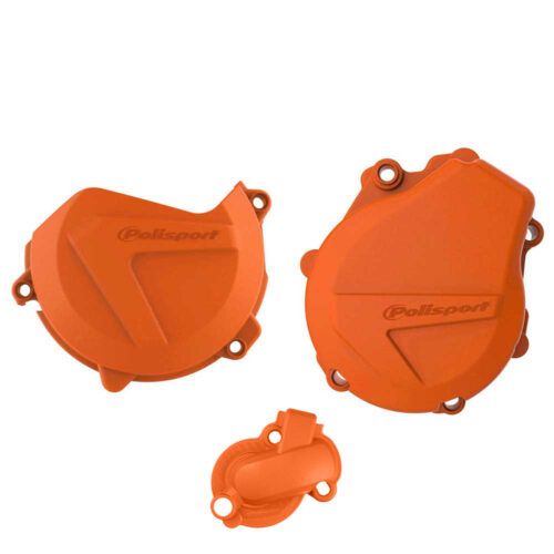 Polisport Clutch & Ignition Cover Protector Kit KTM | Husqvarna 450|501 '17-21 Orange