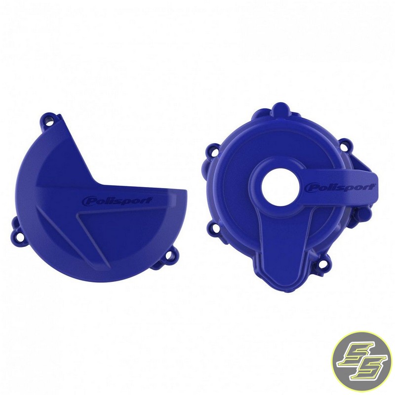 Polisport Clutch & Ignition Cover Protector Kit Sherco SE 250|300 '14-21 S Blue