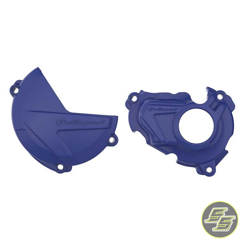 Polisport Clutch & Ignition Cover Protector Kit Yamaha YZ|WR 250F '19-21 Blue
