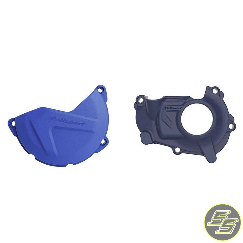 Polisport Clutch & Ignition Cover Protector Kit Yamaha YZ|WR450F '18-21 Blue