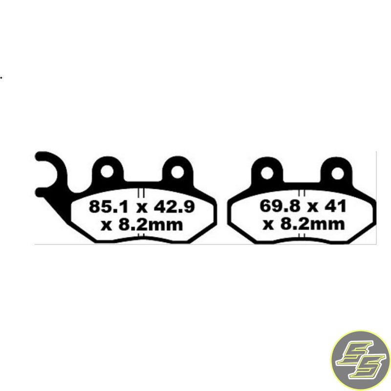 Premier Brake Pad Organic Scooter FA264