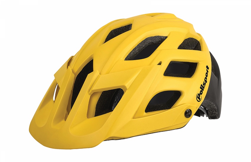 Polisport E3 Cycle Helmet Size L Black/Yellow