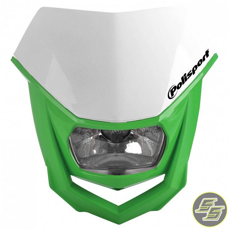 Polisport Halo Headlight White/Green
