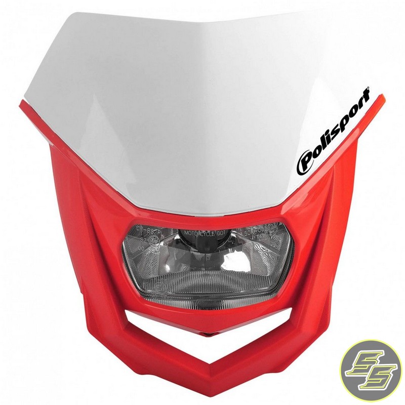 Polisport Halo Headlight White/Red