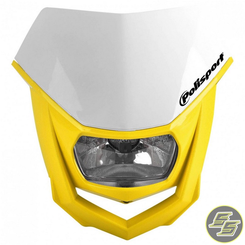 Polisport Halo Headlight White/RM Yellow