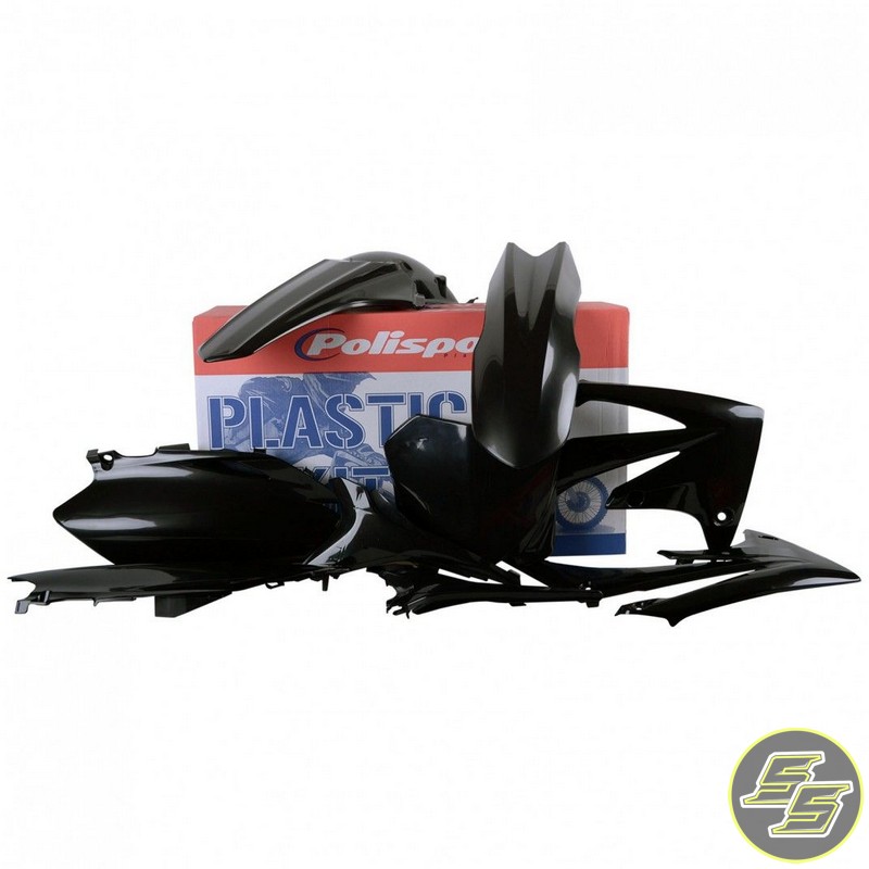 Polisport Plastic Kit Honda CRF250|450R '09-10 Black