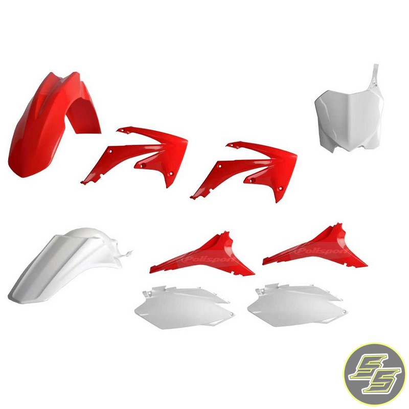 Polisport Plastic Kit Honda CRF250|450R '11-13 OEM Red