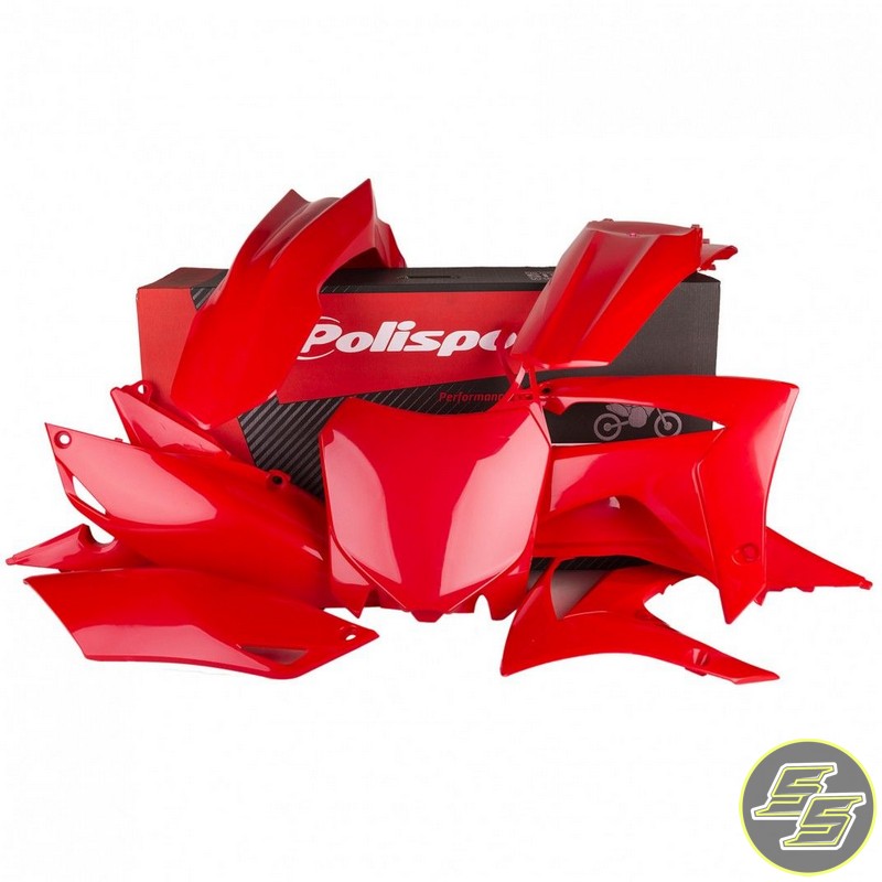 Polisport Plastic Kit Honda CRF250|450R '13-17 Red