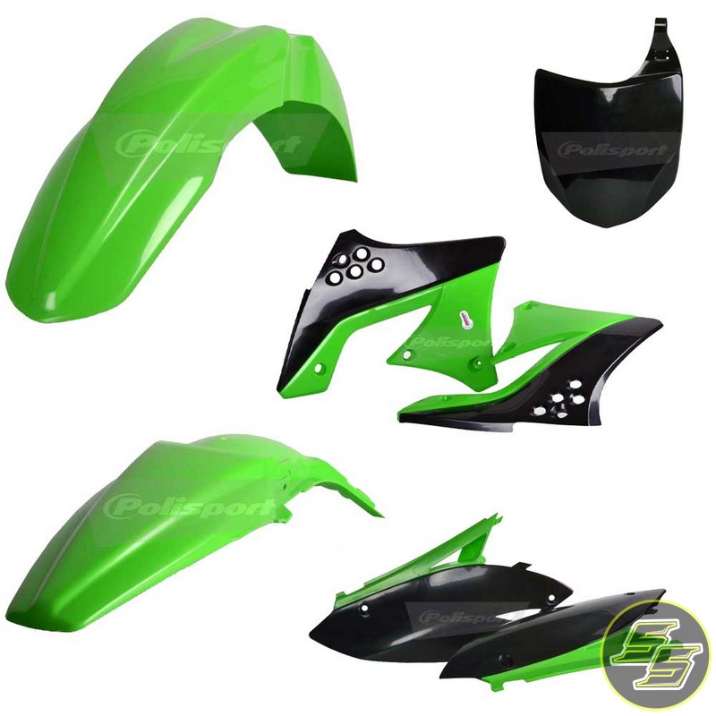 Polisport Plastic Kit Kawasaki KX250F '09-12 OEM Green