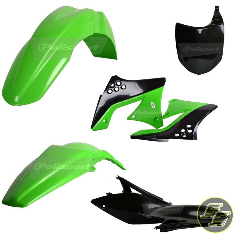 Polisport Plastic Kit Kawasaki KX250F '09-12 OEM Green