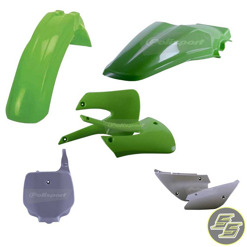 Polisport Plastic Kit Kawasaki KX85|100 '01-13 OEM Green