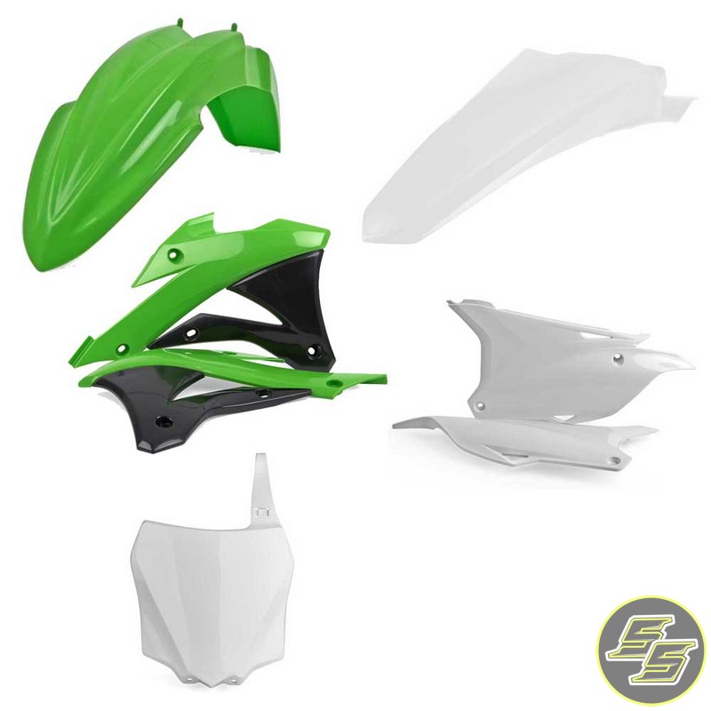 Polisport Plastic Kit Kawasaki KX85|100 '14- OEM Green