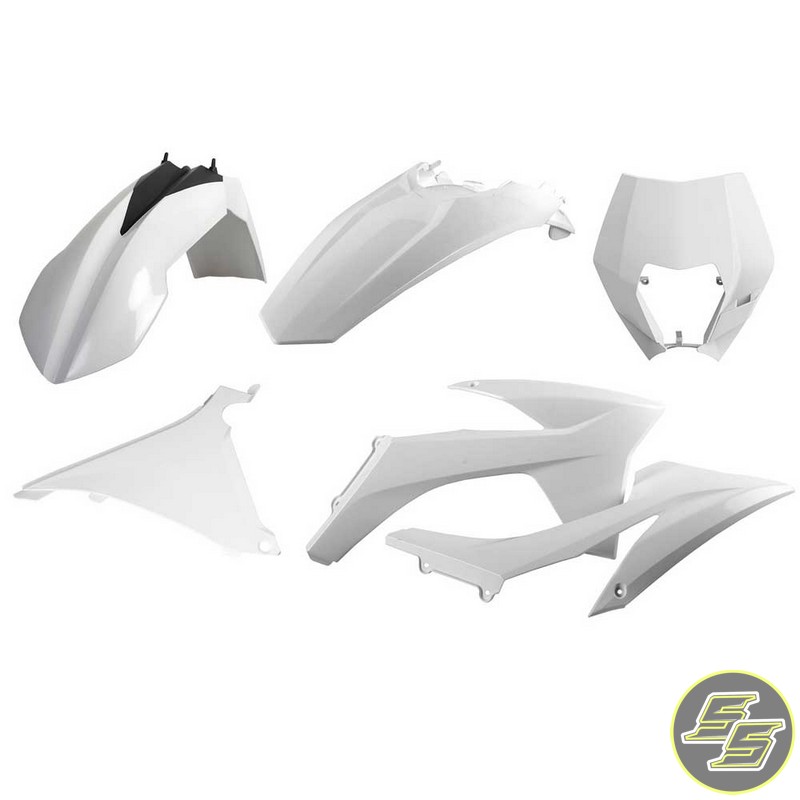 Polisport Plastic Kit KTM EXC|XCW '12-13 White