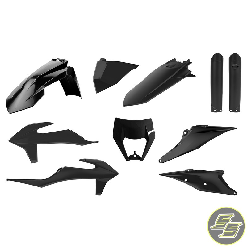 Polisport Plastic Kit KTM EXC|XCW '21- Black