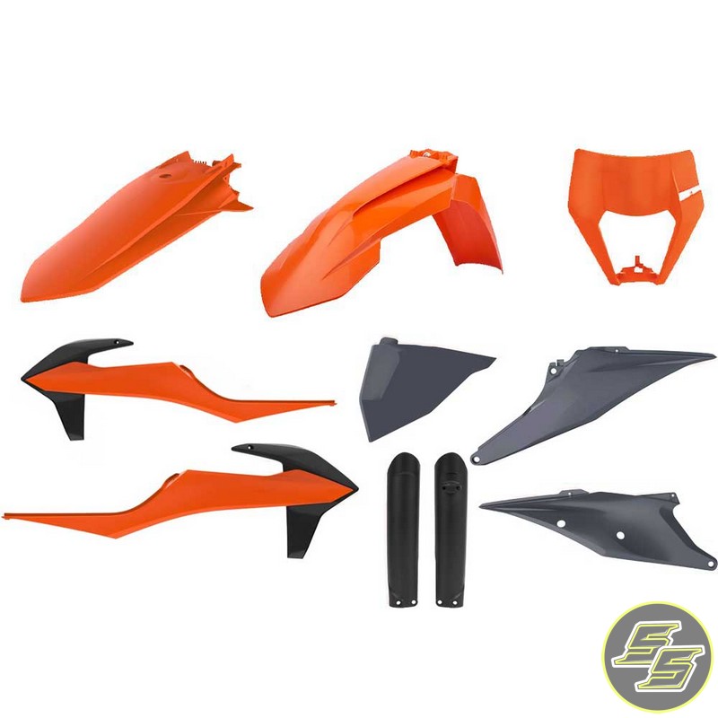 Polisport Plastic Kit KTM EXC|XCW '21- OEM Orange