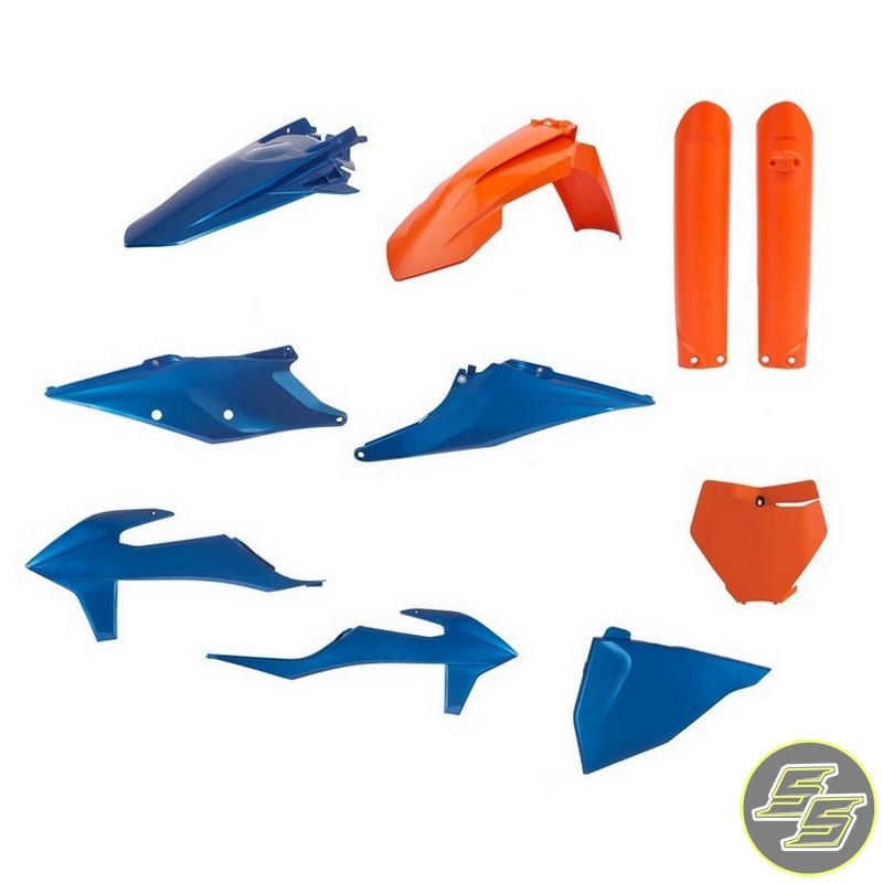 Polisport Plastic Kit KTM SX|XC '19- Blue/Orange