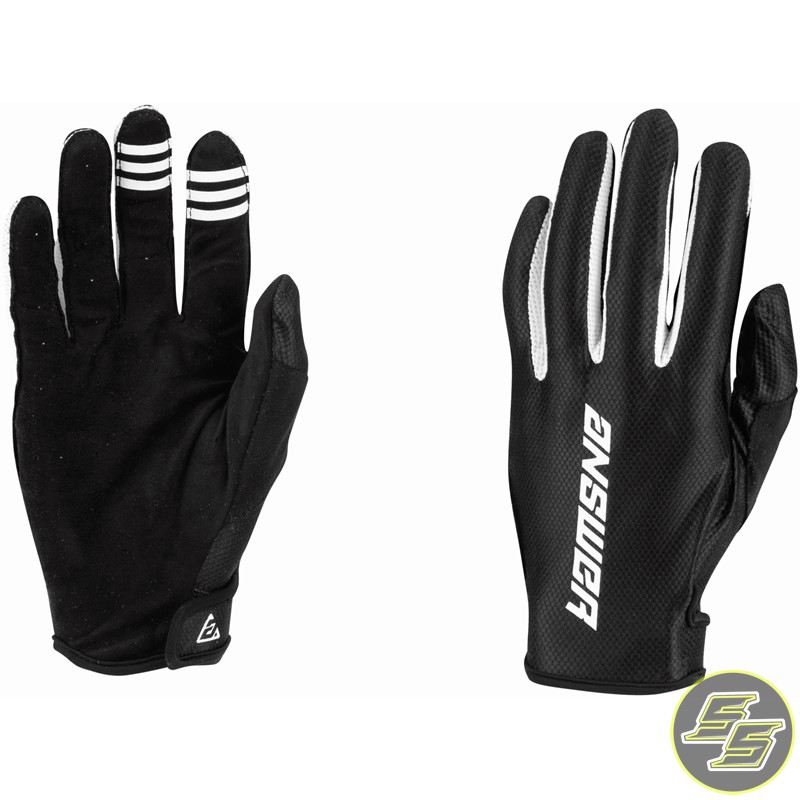 Answer MX Glove A22 Ascent Black/White