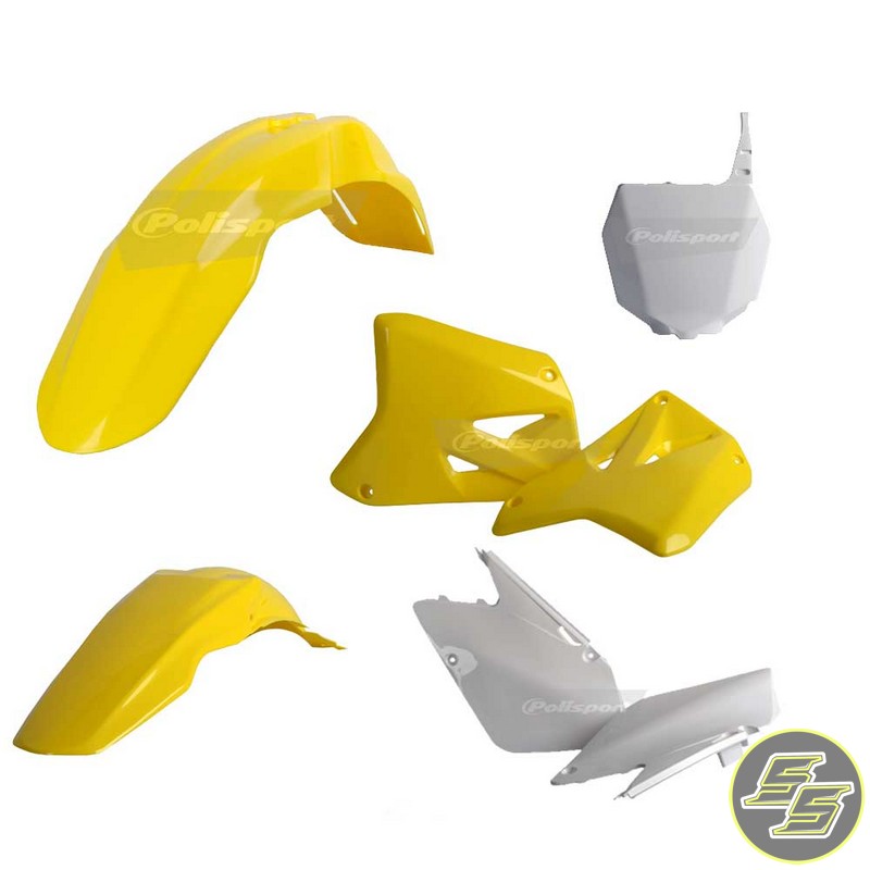 Polisport Plastic Kit Suzuki RM125|250 '01-08 OEM Yellow