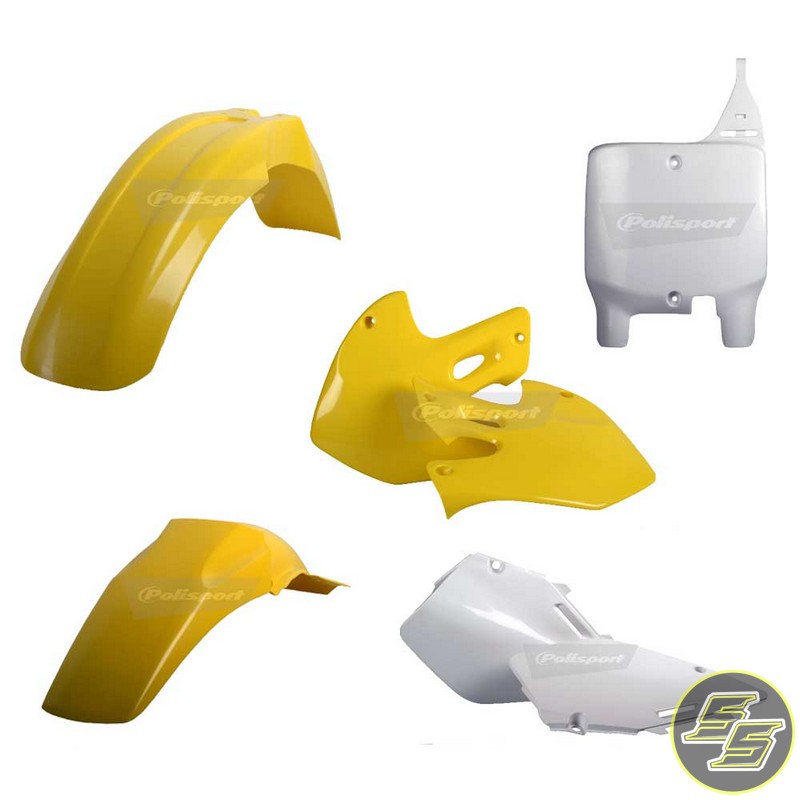 Polisport Plastic Kit Suzuki RM125|250 '99-00 OEM Yellow