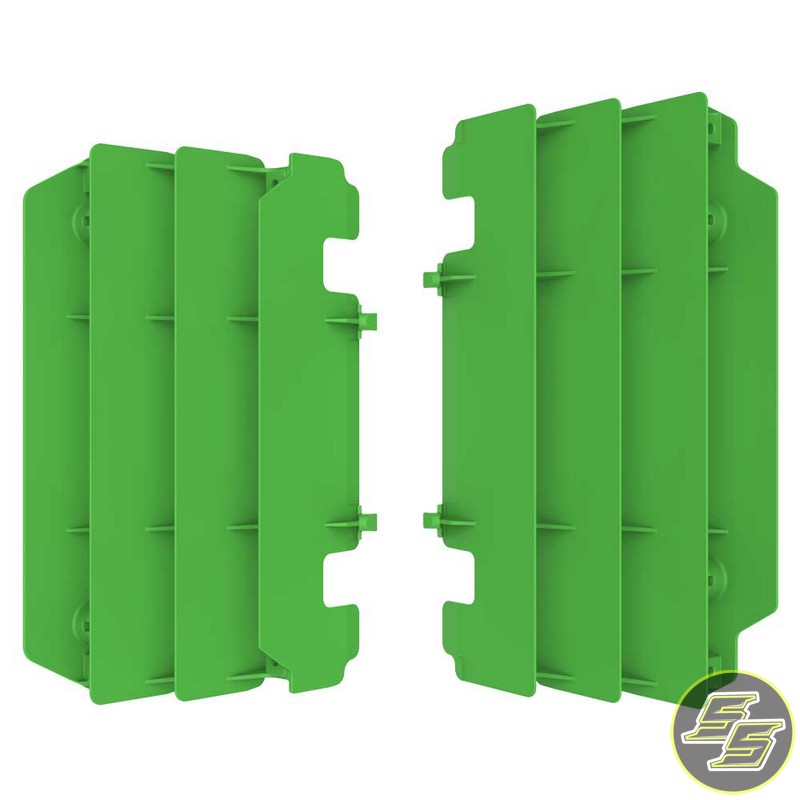 Polisport Radiator Louvers Kawasaki KX125|250 '03-07 Green