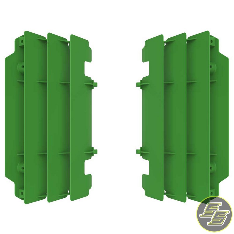 Polisport Radiator Louvers Kawasaki KX250 '05-07 Green