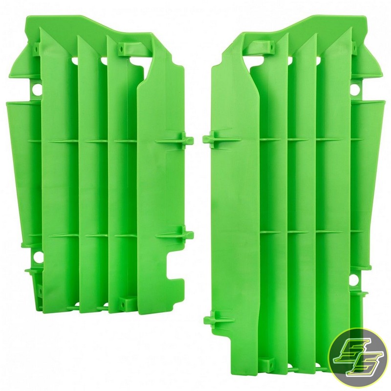 Polisport Radiator Louvers Kawasaki KX250|450F '16-20 Green