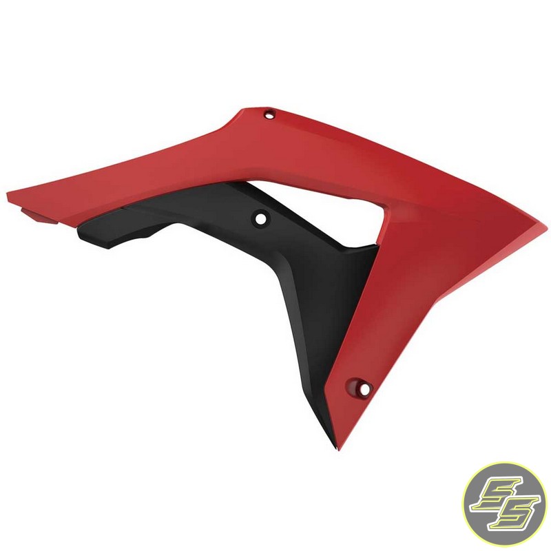 Polisport Radiator Shrouds Honda CRF250|450R '17-20 Red/Black