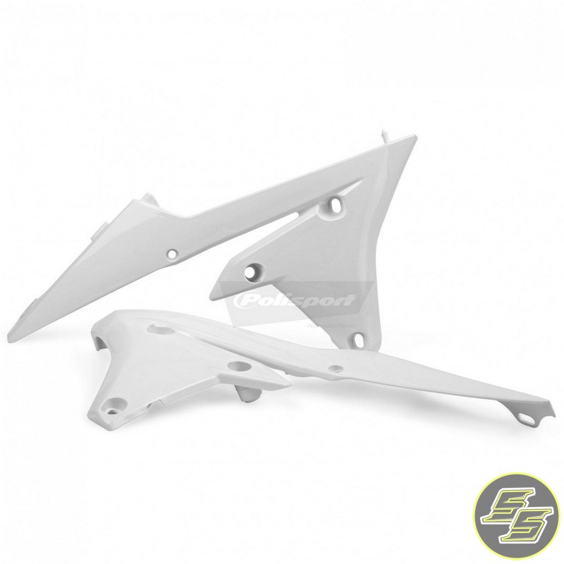 Polisport Radiator Shrouds Yamaha YZF|WRF 250|450 '14-18 White